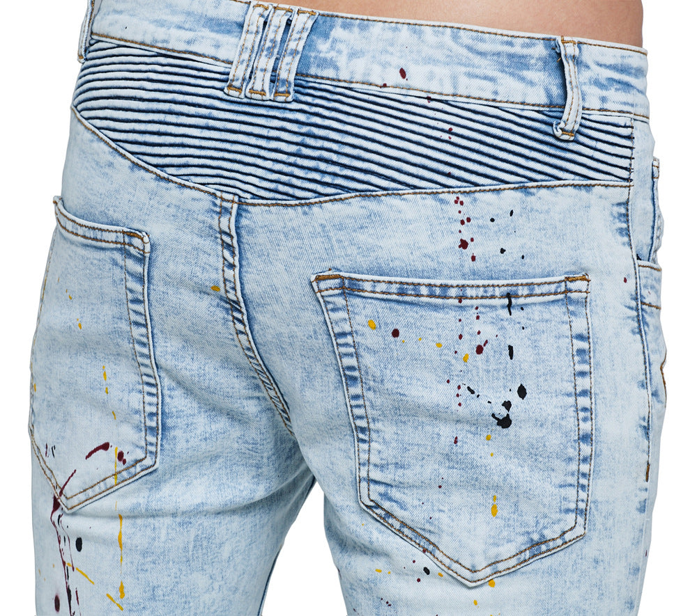 Men's Hip Hop Denim Jeans