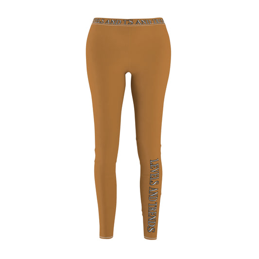 Light brown Levels and Trends Leggings — All-Over Printed Casual Women's Leggings