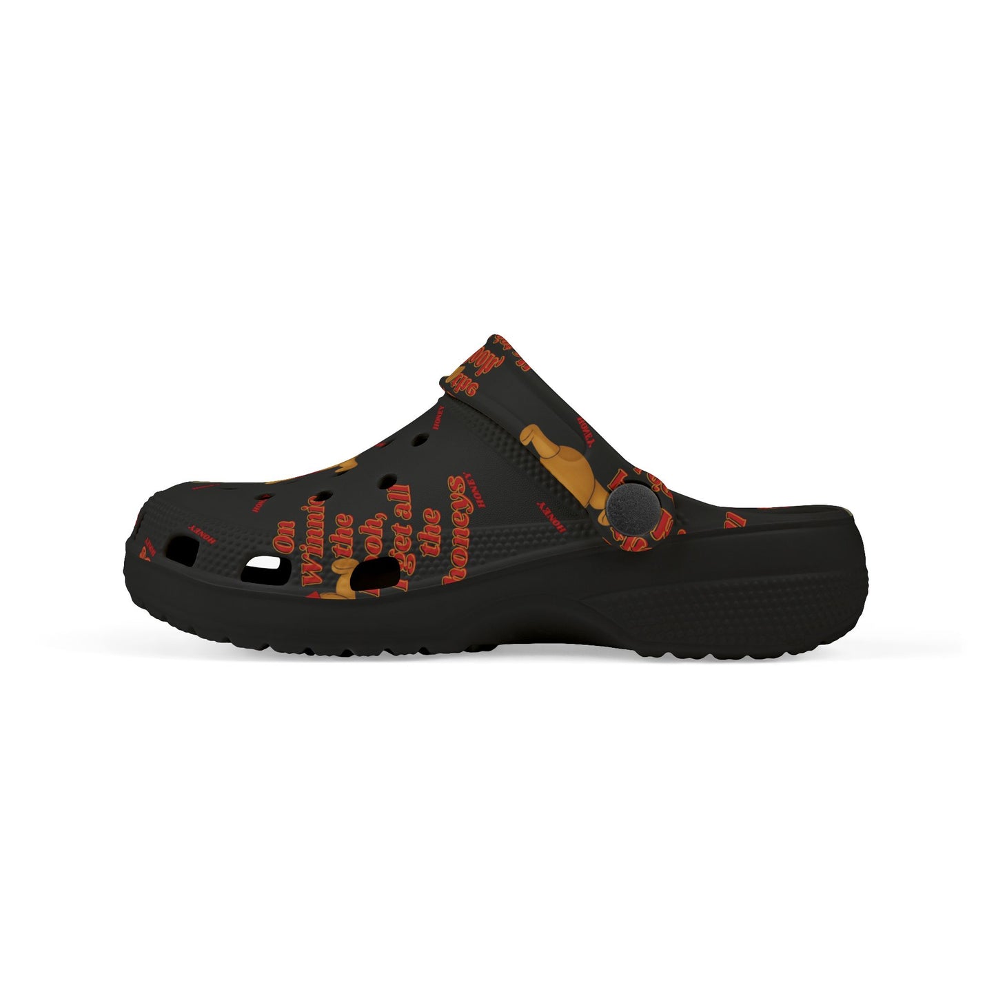 Kids crocs — Cute Winnie-the-Pooh All-Over Print Slip-Ons