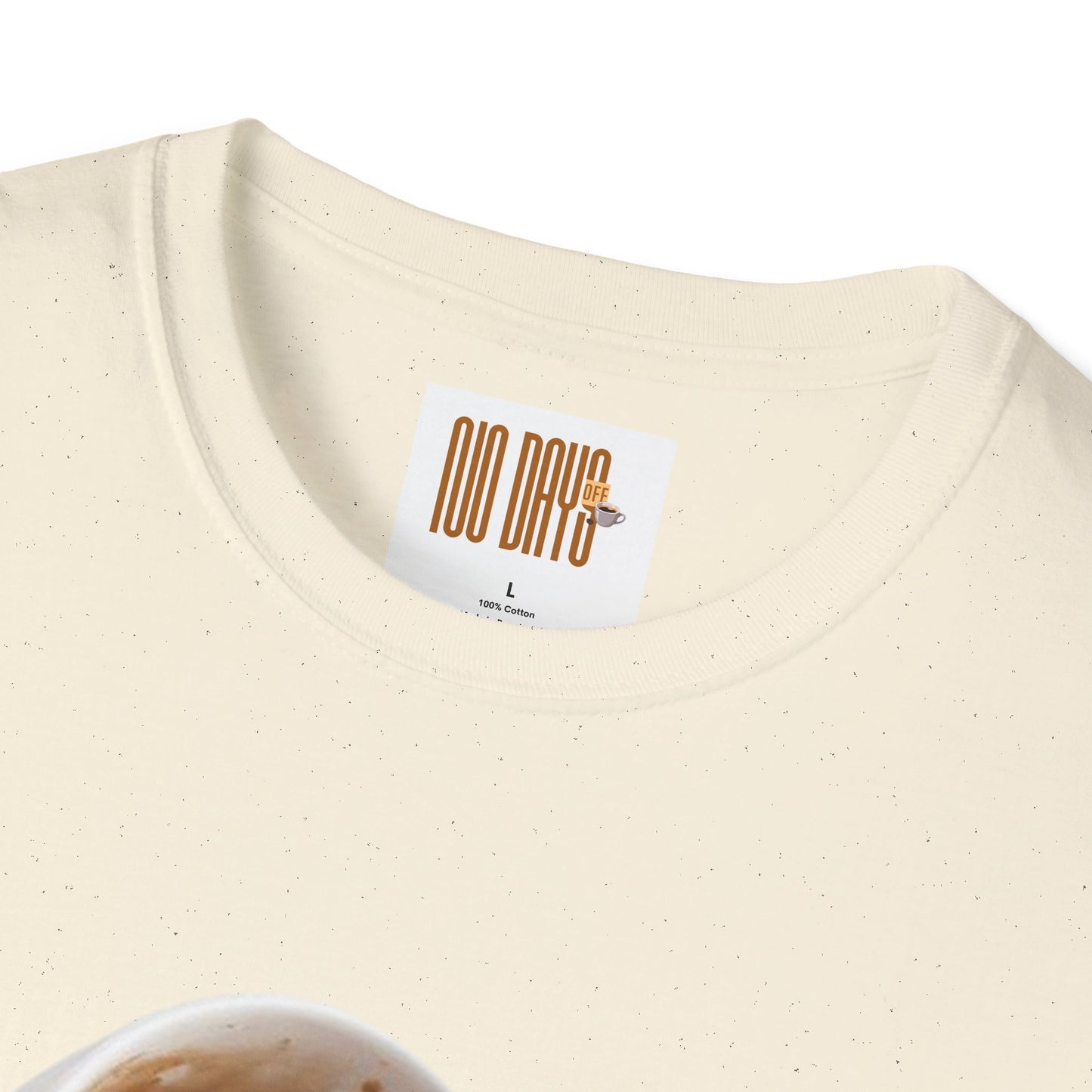 Coffee T-Shirt — “No Days off coffee” Retro Coffee Cup Design