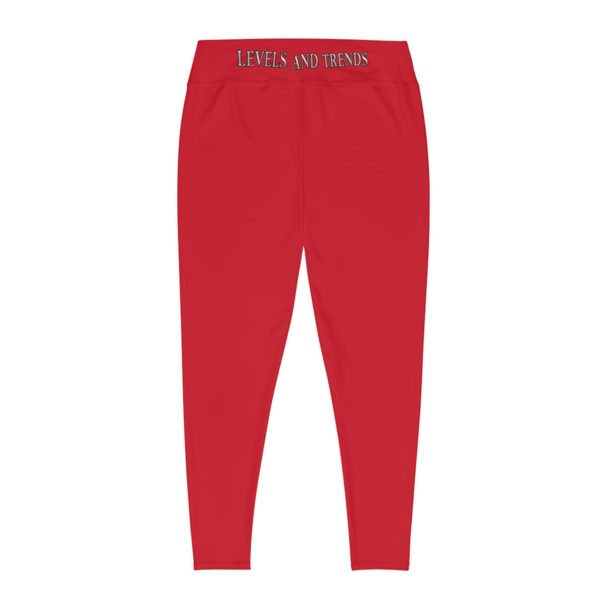Plus Size Leggings —red  'Levels and Trends' All-Over Print