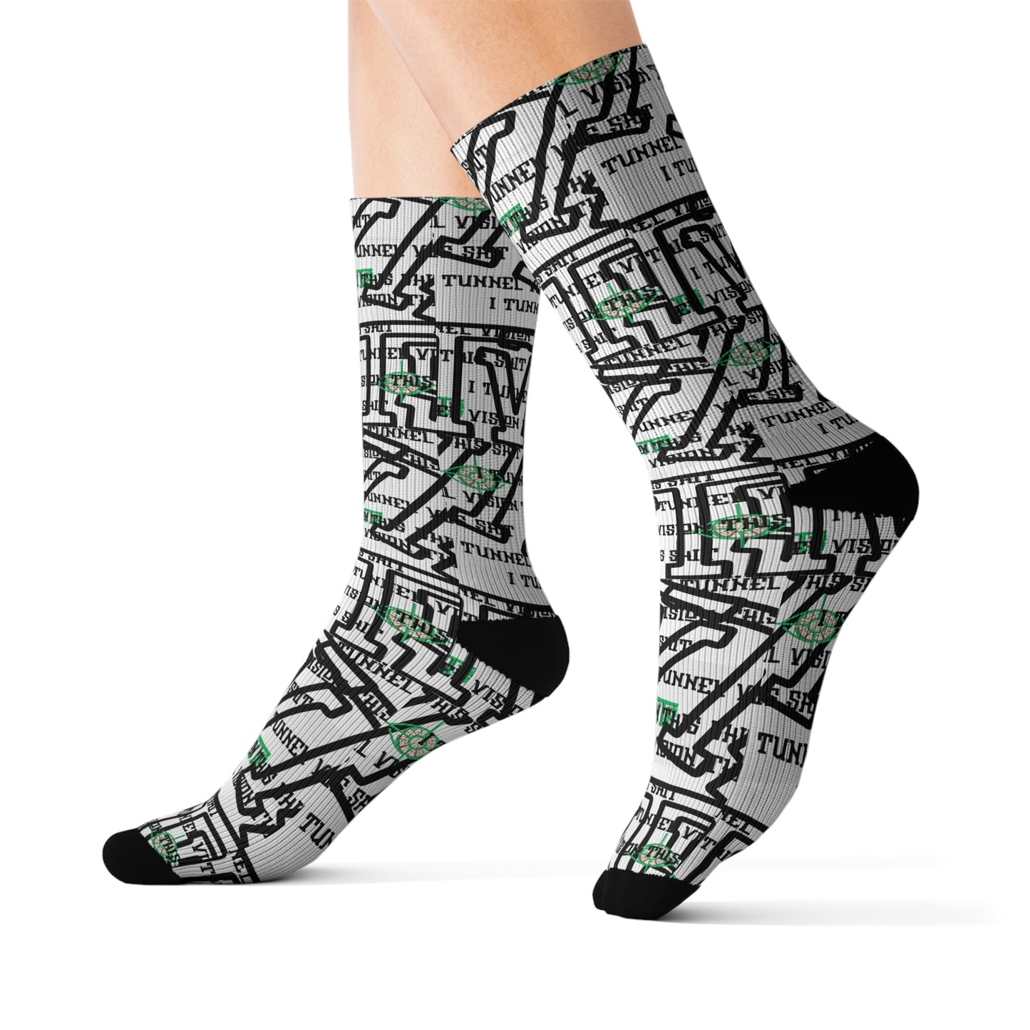 I.T.V.T.S-Sublimation Socks - Stylish Sock Gift, Unique Fashion Socks, Fun Aesthetic Socks, Vibrant Patterned Socks, Trendy Footwear
