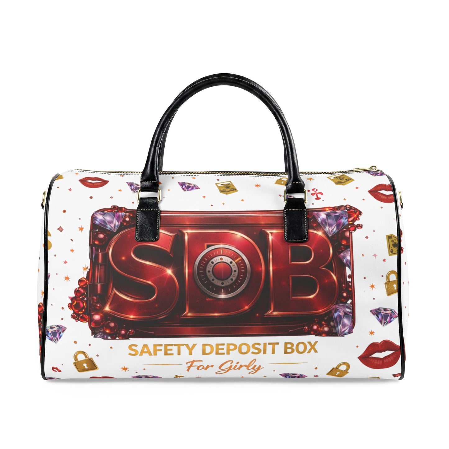 Safety Deposit Box Leather Travel Bag — Women's Weekend Duffel
