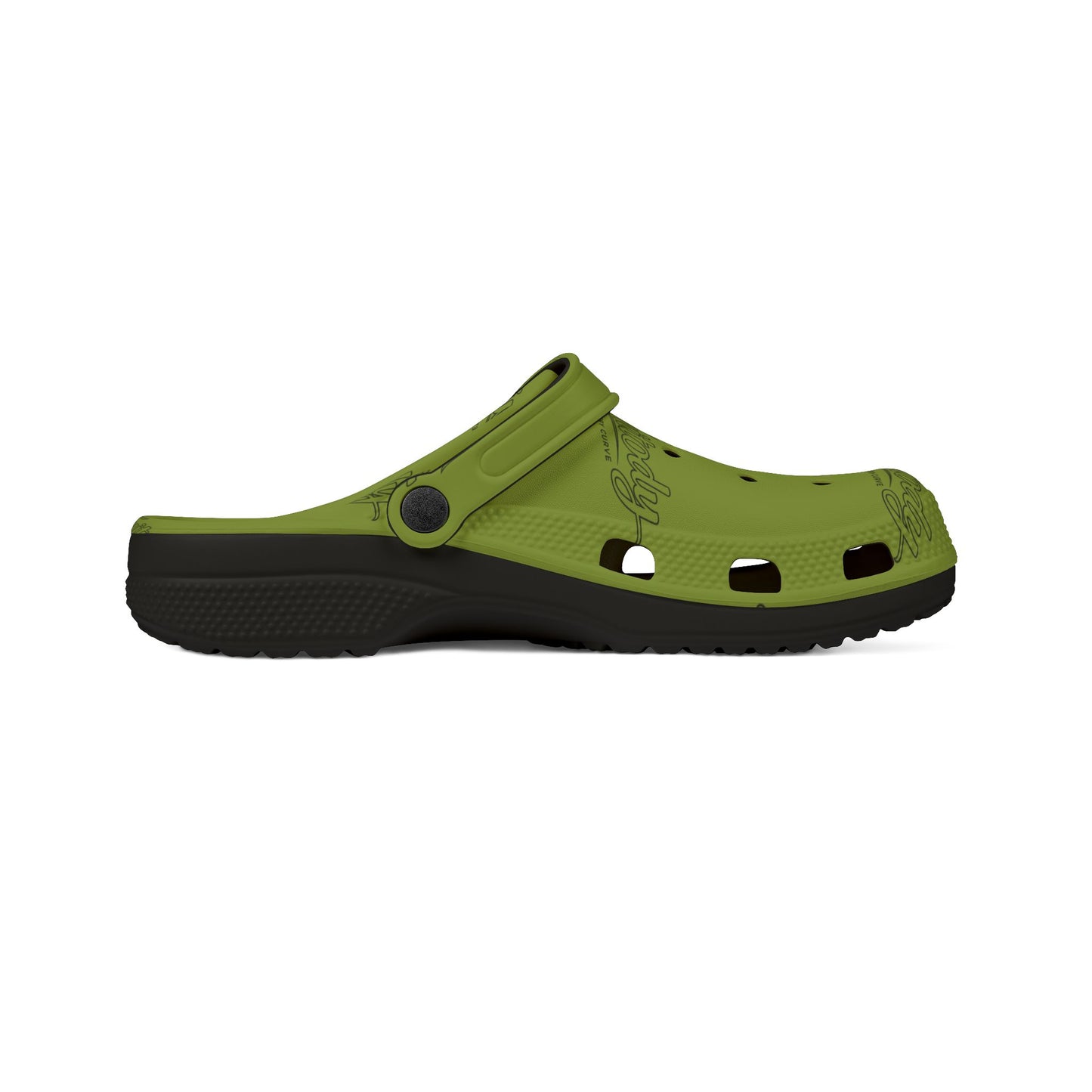 Kiwi FRUITODY-Foam Clogs — Comfortable Slip-On Shoes with All-Over Logo Print