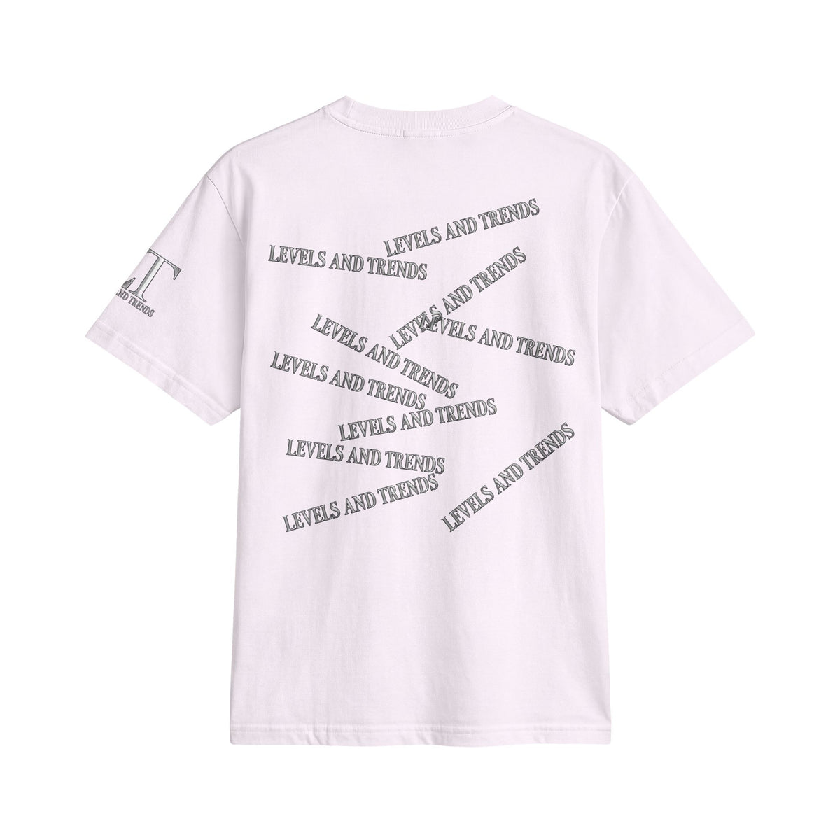 Levels and trends Active Unisex T‑Shirt — Minimal White Athletic Tee