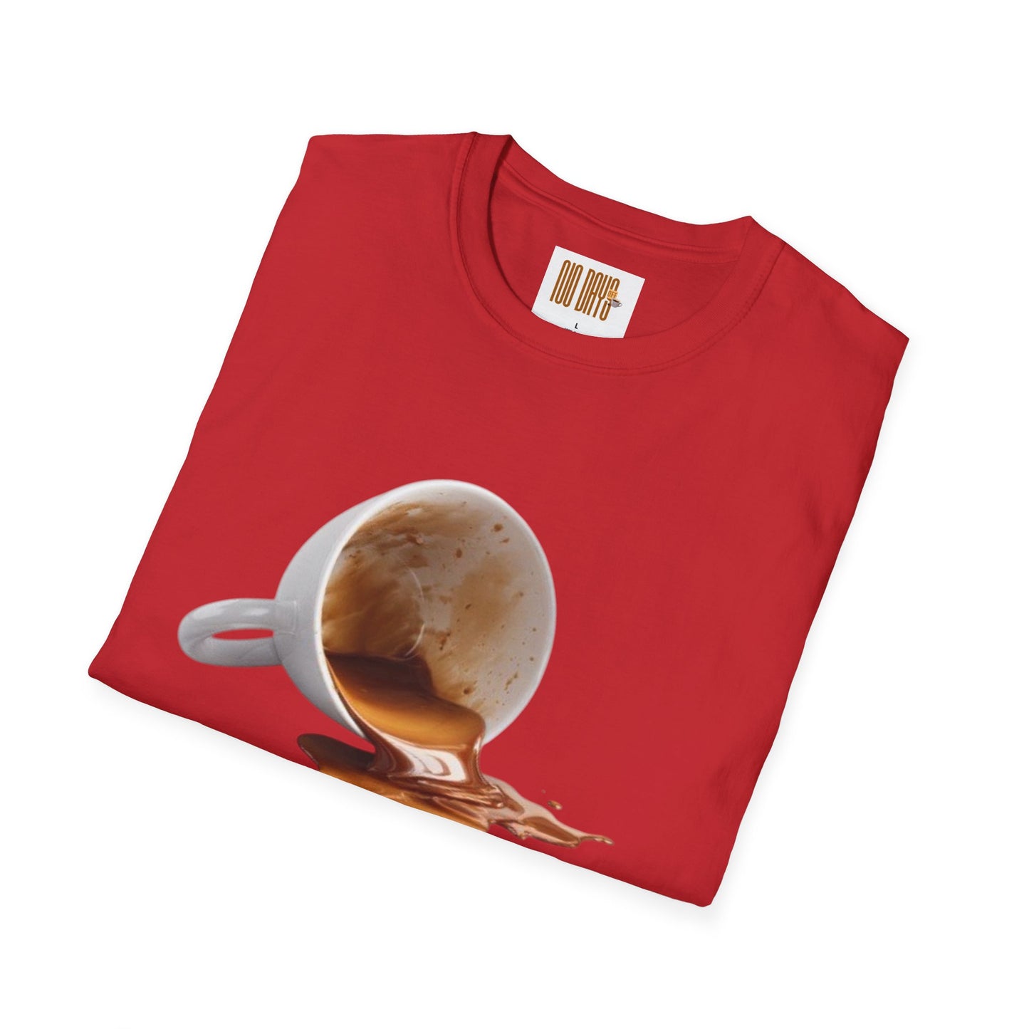 Coffee T-Shirt — “No Days off coffee” Retro Coffee Cup Design