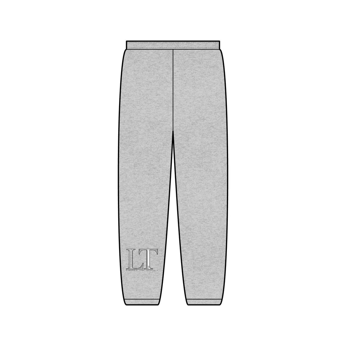 Levels and Trends Diagonal Text Joggers — Minimalist Script Sweatpants with Side Typography