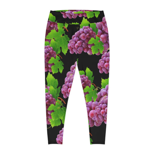 Plus Size FRUITODY GRAPE-Leggings