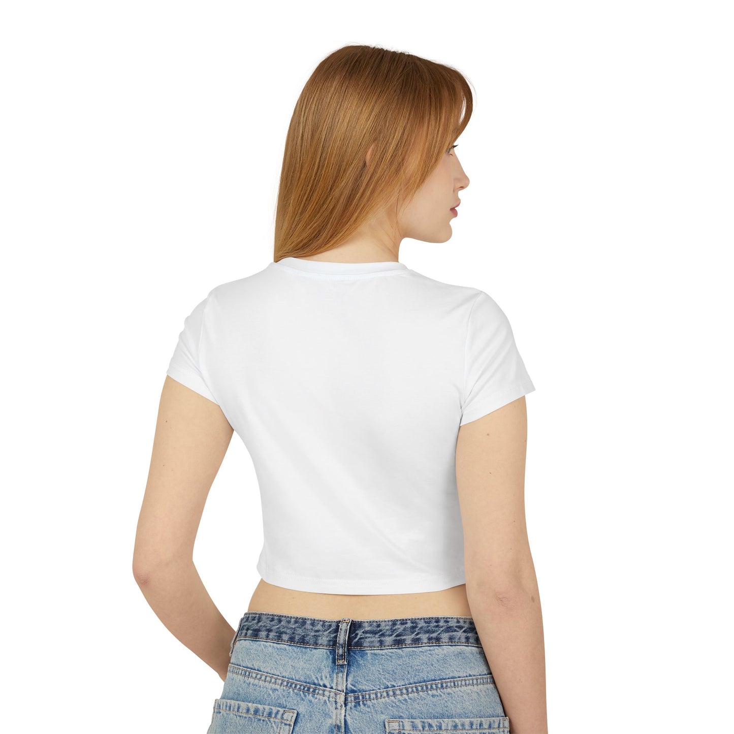 Fruitody Women's Crop Tee — Apple  Fruit Logo Casual Summer Top
