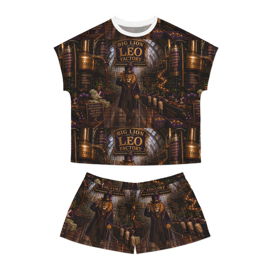 Leo Factory Women's Short Pajama Set — Vintage Steampunk Nightwear
