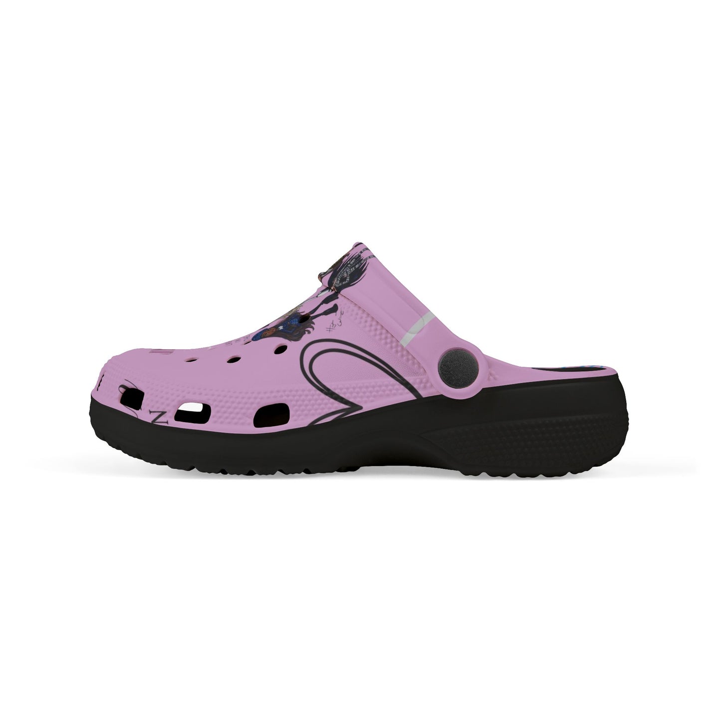 Kids Pink Anime Girl Crocs — “I Make Summertime Better” EVA Foam Sandals