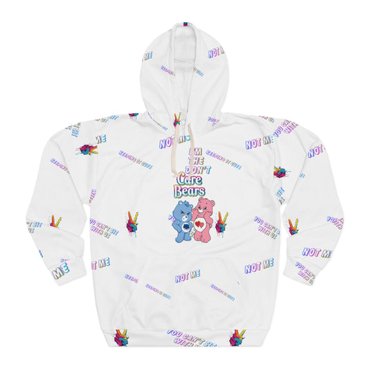 I don’t Care Bears Graphic Hoodie — All-Over Print Pullover