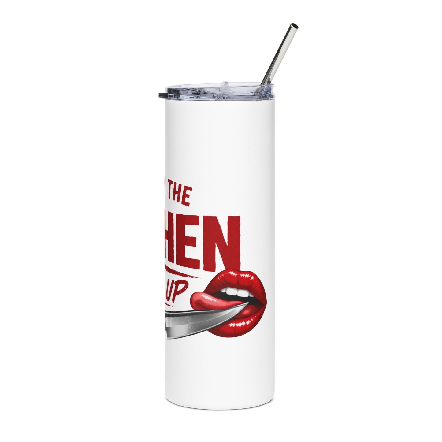 20oz Stainless Tumbler - “We Be in the Kitchen Cutting Up” Chef Knife Drink Tumbler