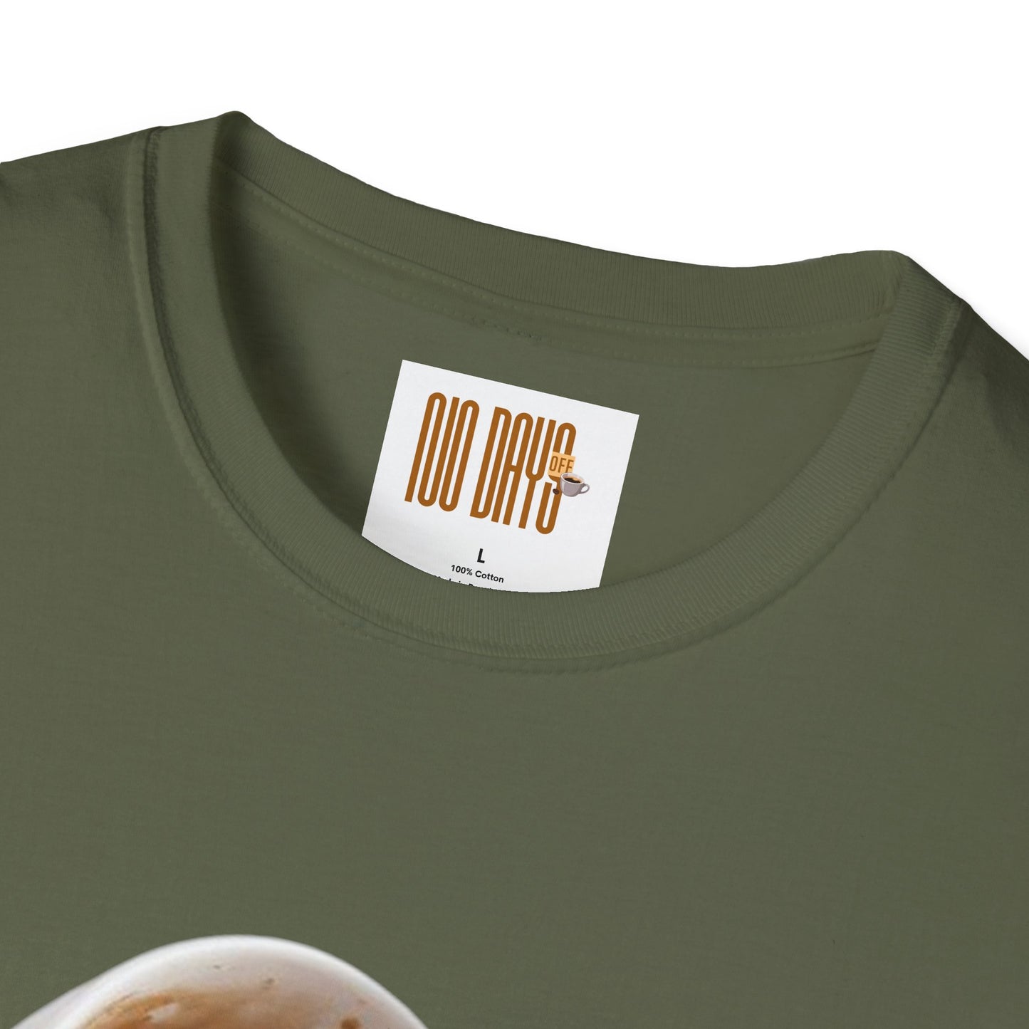 Coffee T-Shirt — “No Days off coffee” Retro Coffee Cup Design