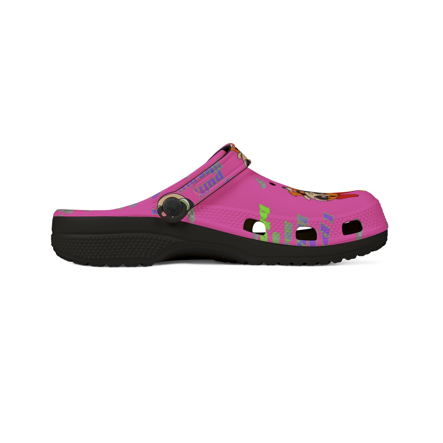 Powerpuff crocs - 'Think Blossom' Cartoon Slip-On Shoes