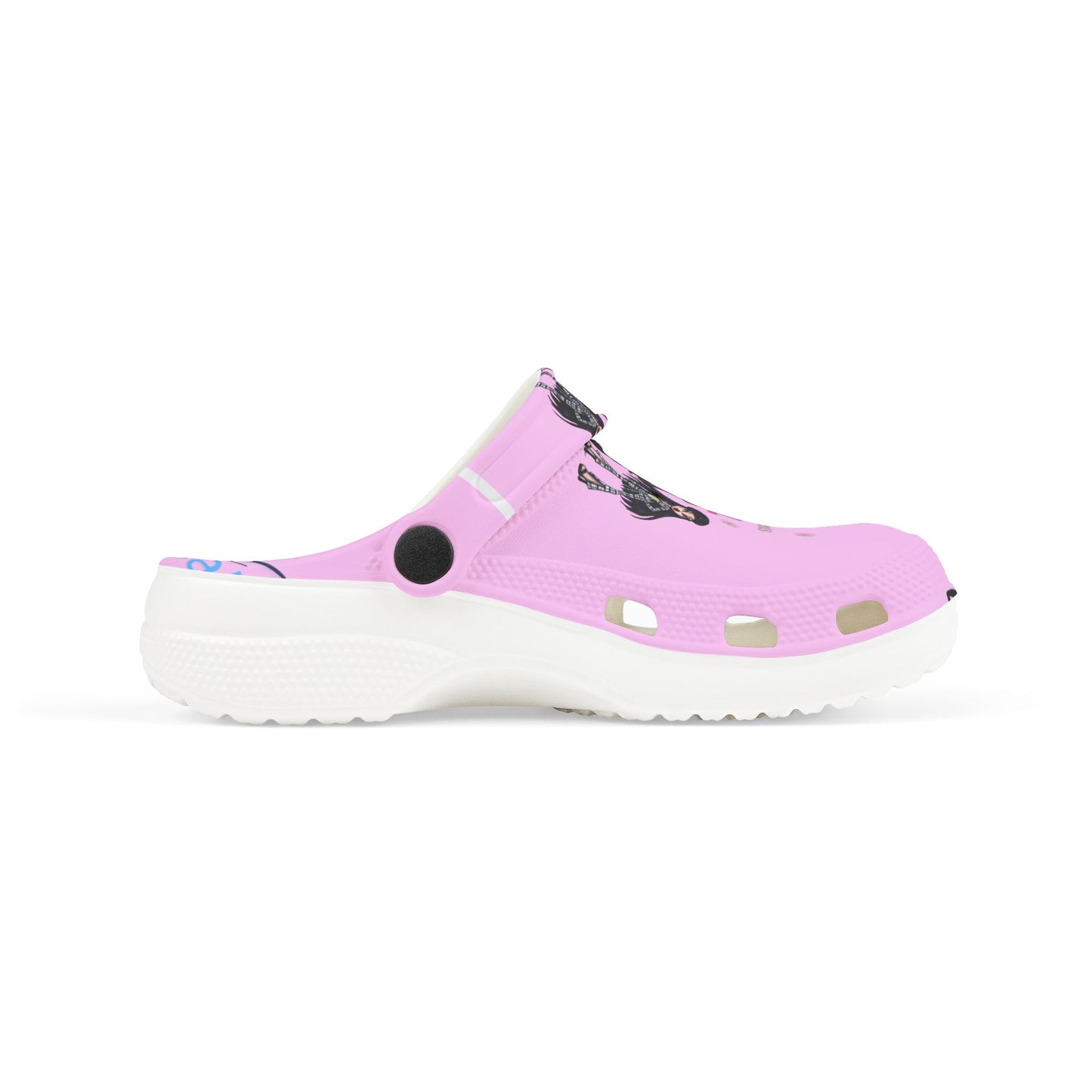 Kids Pink Anime Girl Crocs — “I Make Summertime Better” EVA Foam Sandals