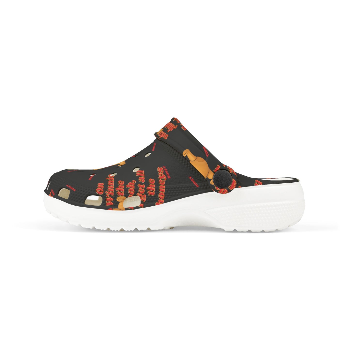 Kids crocs — Cute Winnie-the-Pooh All-Over Print Slip-Ons