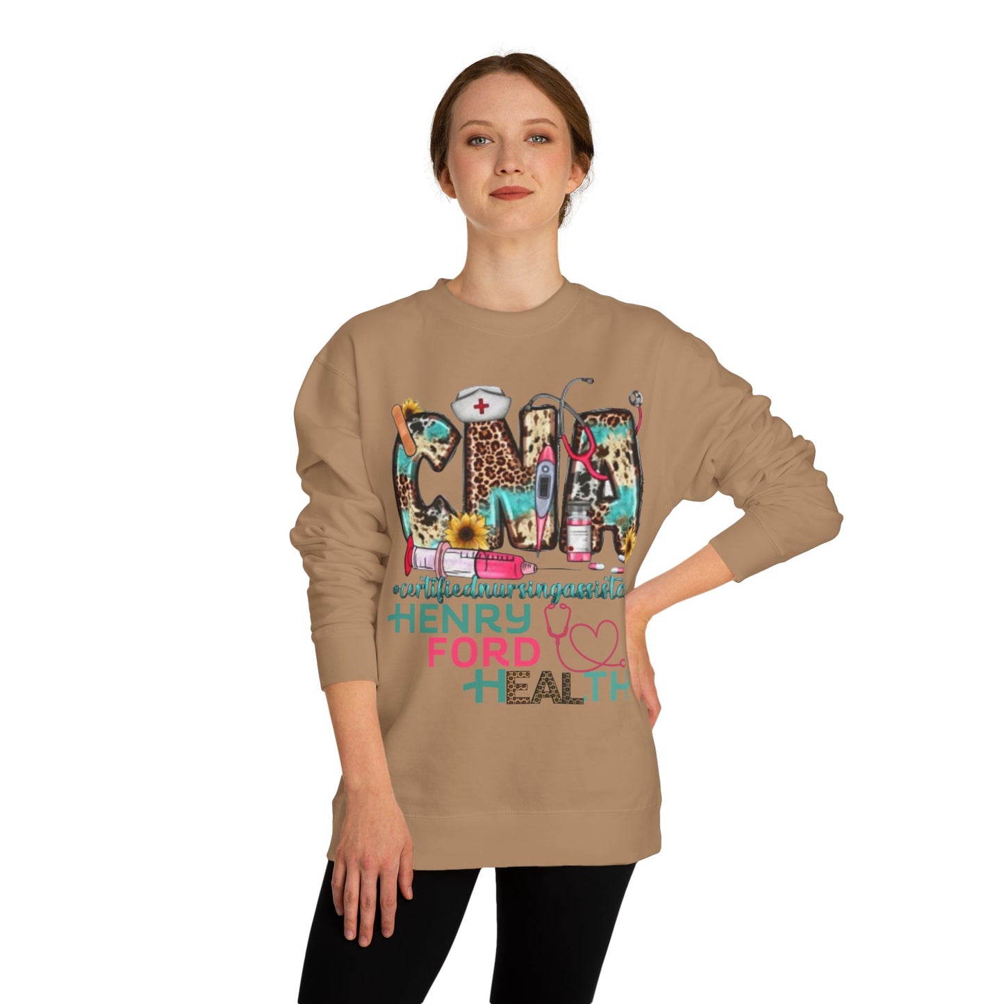 Henry Ford Health cna Crew Neck Sweatshirt, Comfortable Sweater, Gift for Healthcare Workers, Casual Wear, Inspirational Apparel, [...]
