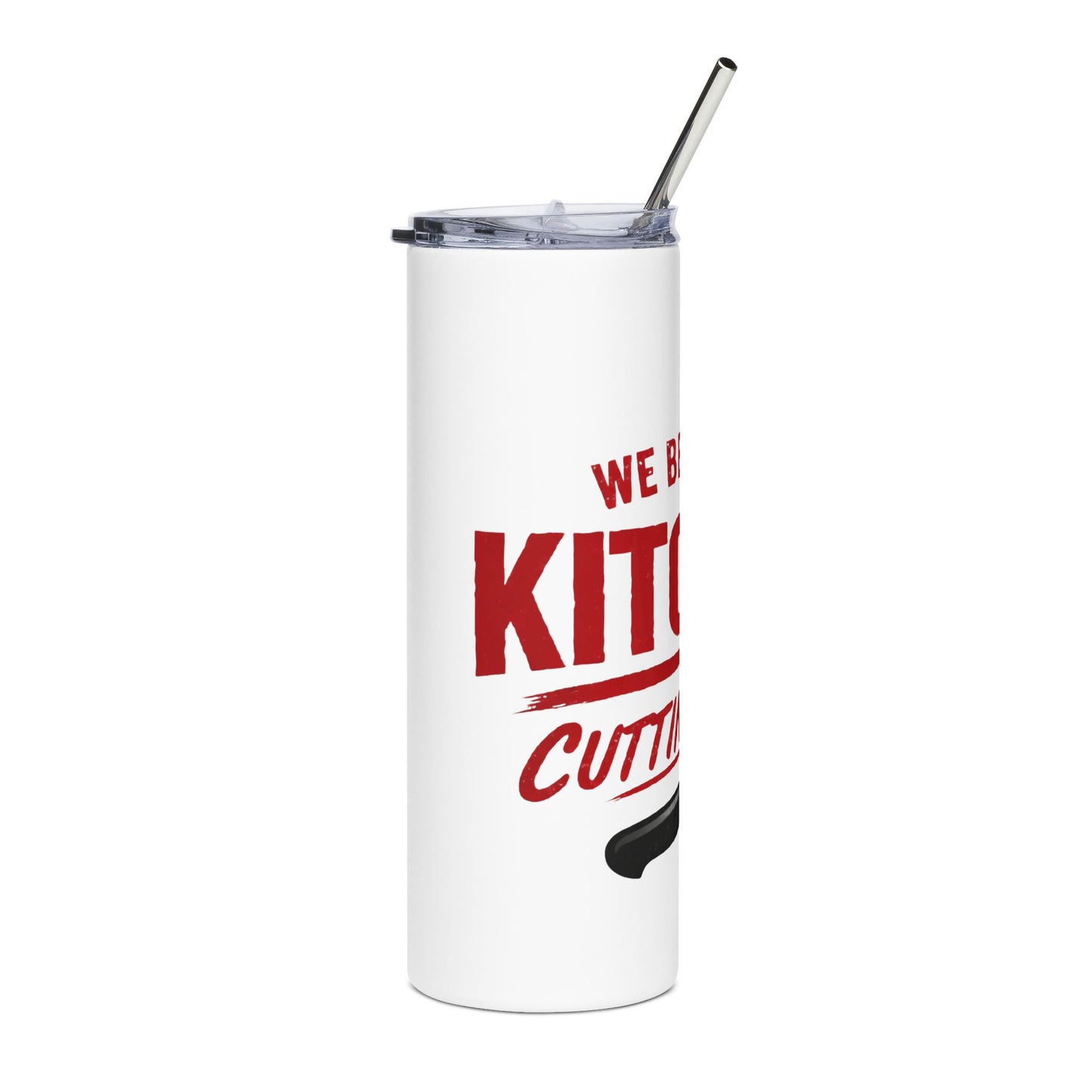 20oz Stainless Tumbler - “We Be in the Kitchen Cutting Up” Chef Knife Drink Tumbler