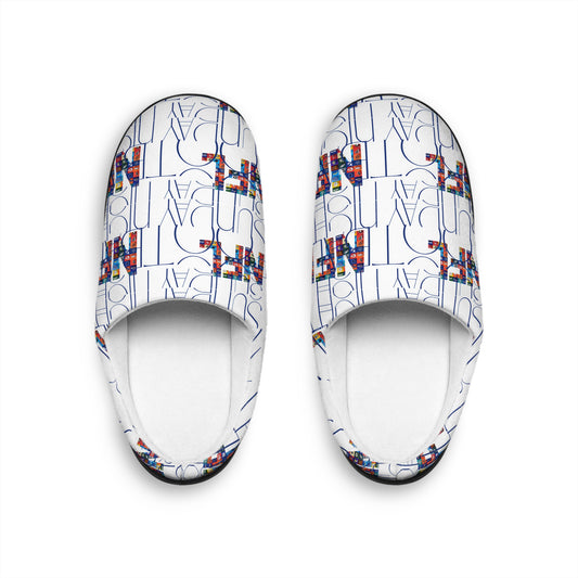 Cozy Retro Indoor Slippers – Fun Design for Relaxing Days, Gift for Men, Housewarming, Holiday Comfort, Stylish Lounging