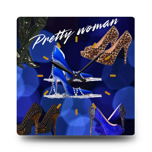 Pretty woman -Acrylic Wall Clock