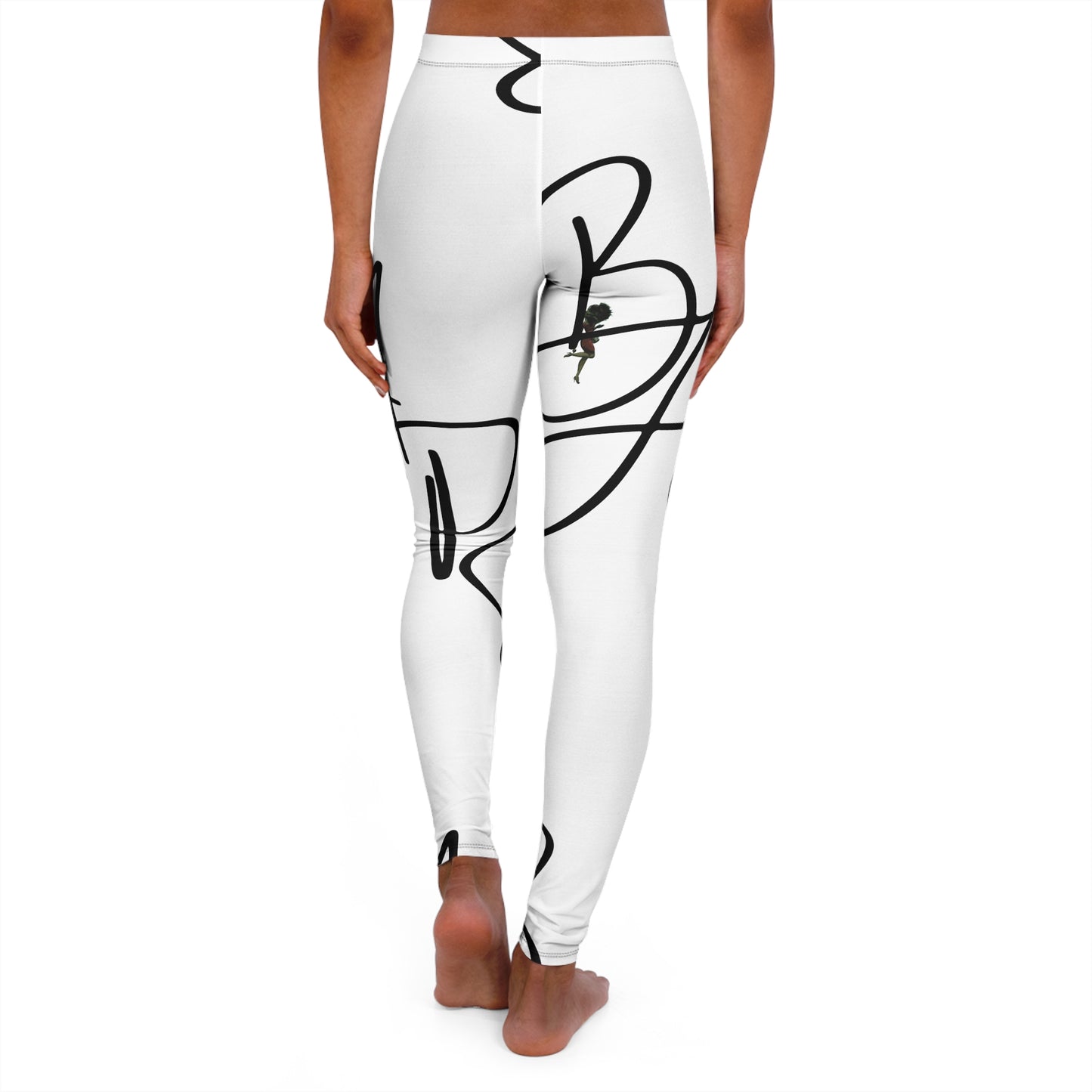 B.a.p.s-Diva white High-Waist Women’s Leggings — Everyday Activewear Yoga Pants