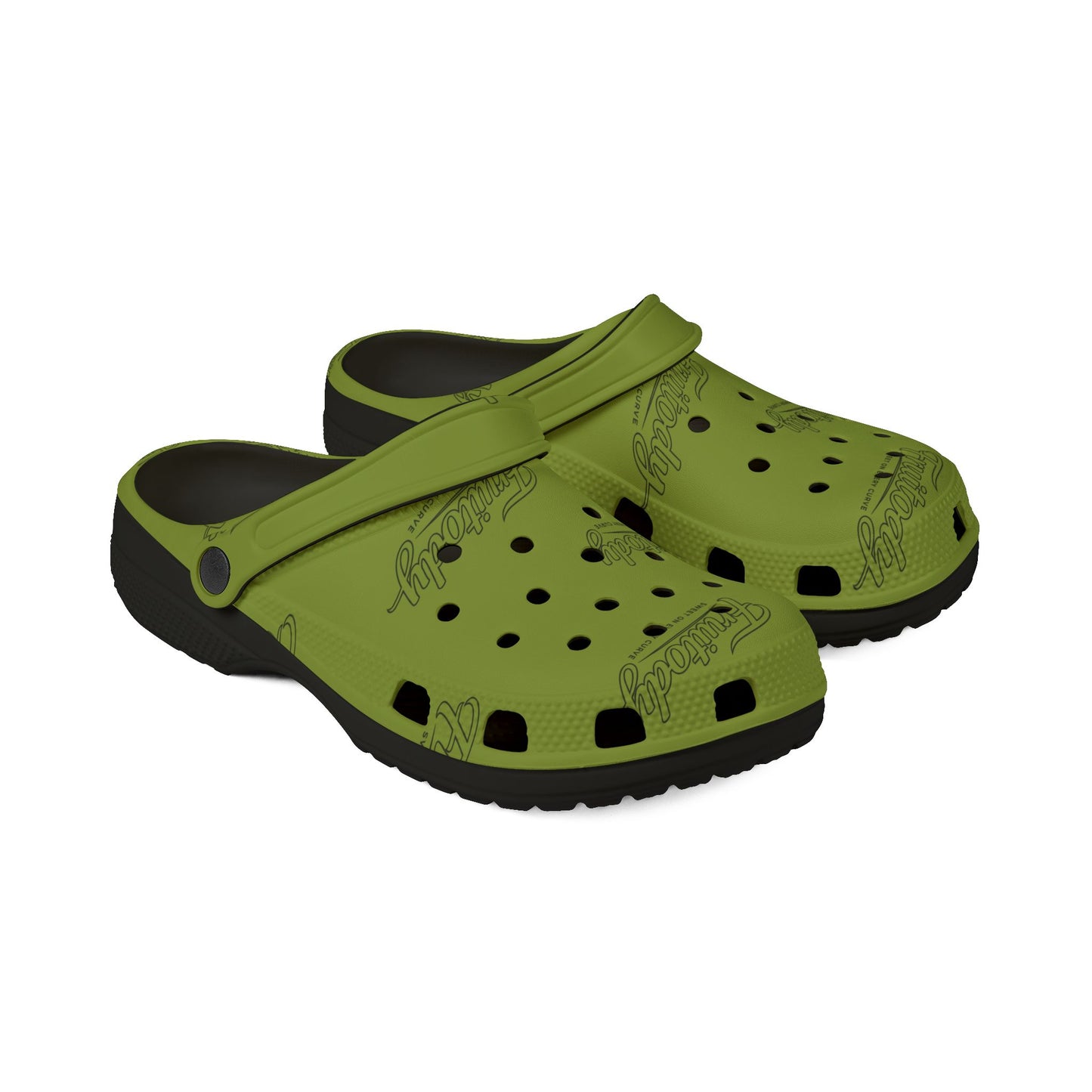 Kiwi FRUITODY-Foam Clogs — Comfortable Slip-On Shoes with All-Over Logo Print
