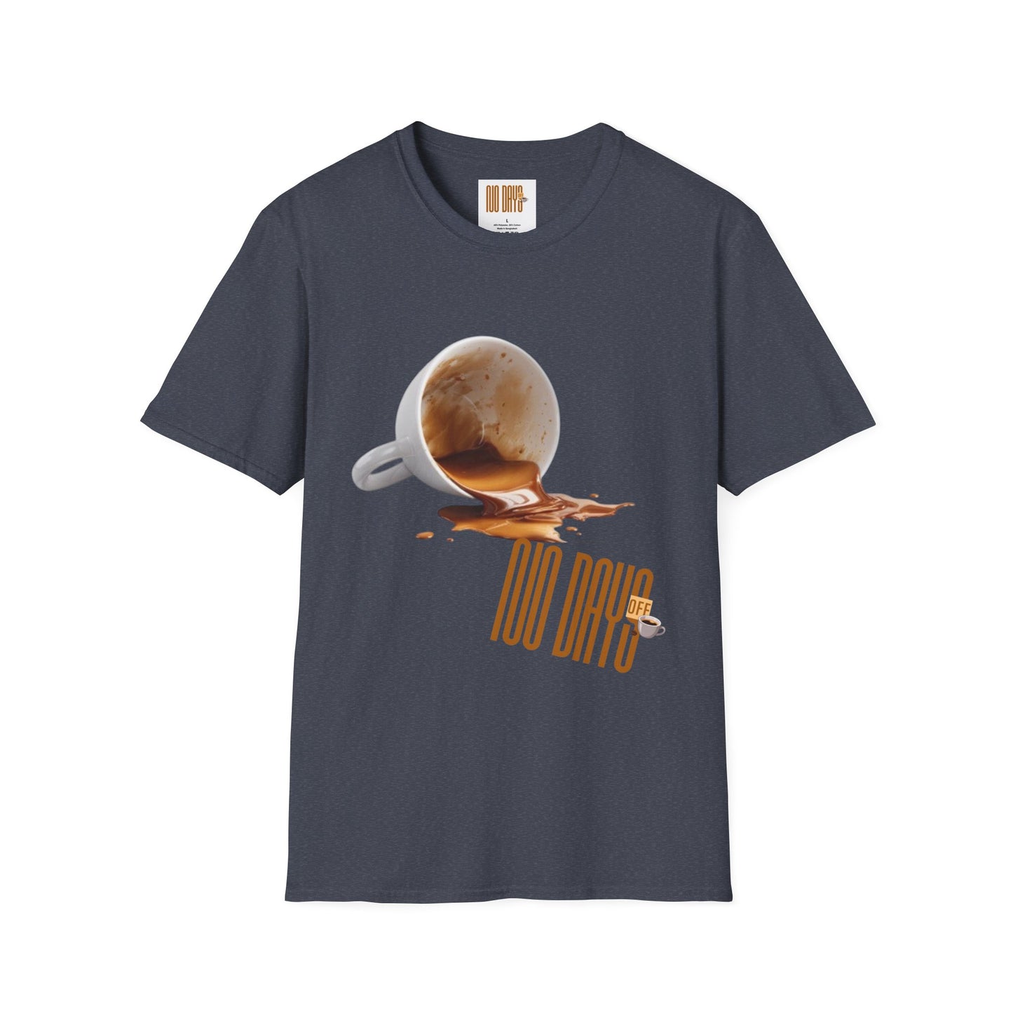 Coffee T-Shirt — “No Days off coffee” Retro Coffee Cup Design
