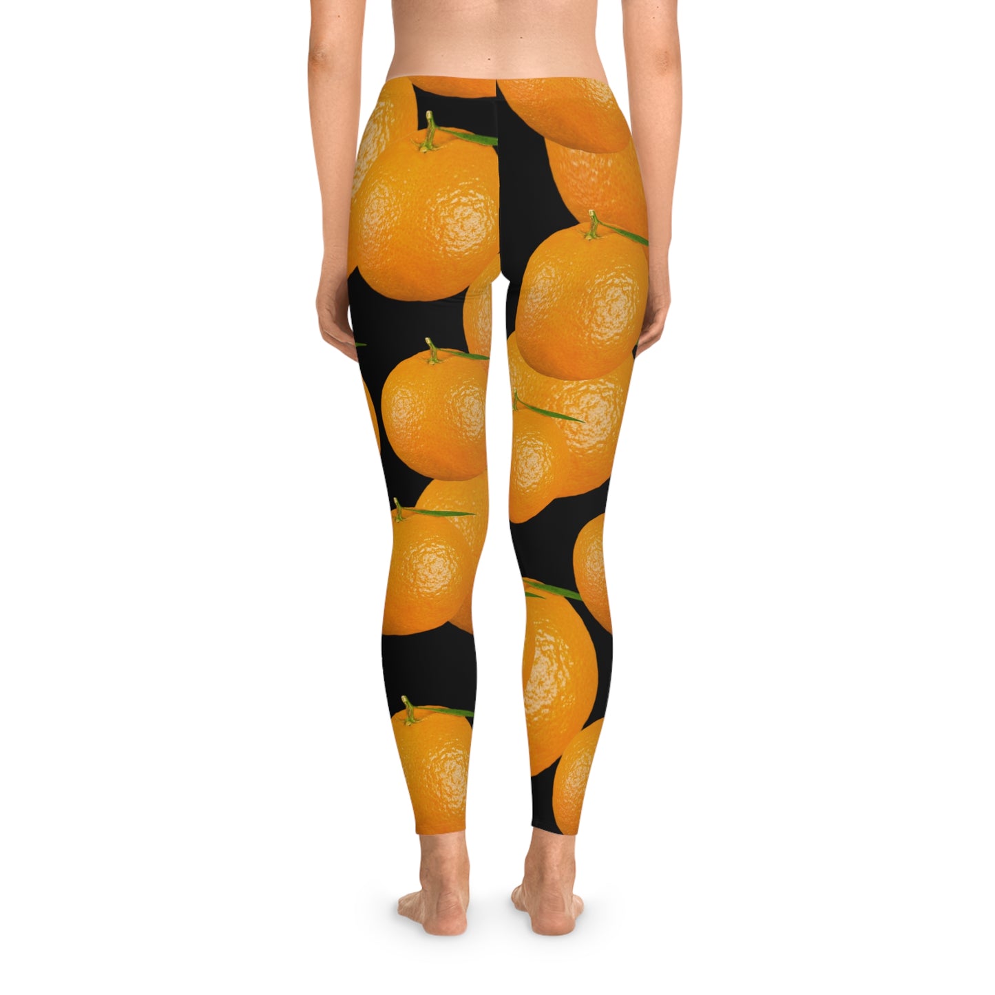 Orange Print Leggings — fruitody