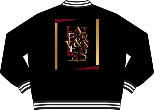 L&T’s Varsity Bomber Jacket — Artistic Lettering 'Lavishly' Back Design