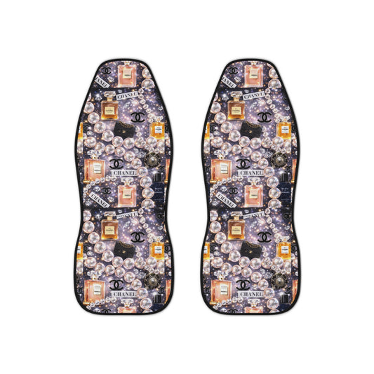 Chanel- Car Seat Covers - Luxury Perfume & Pearl Pattern Car Seat Cover
