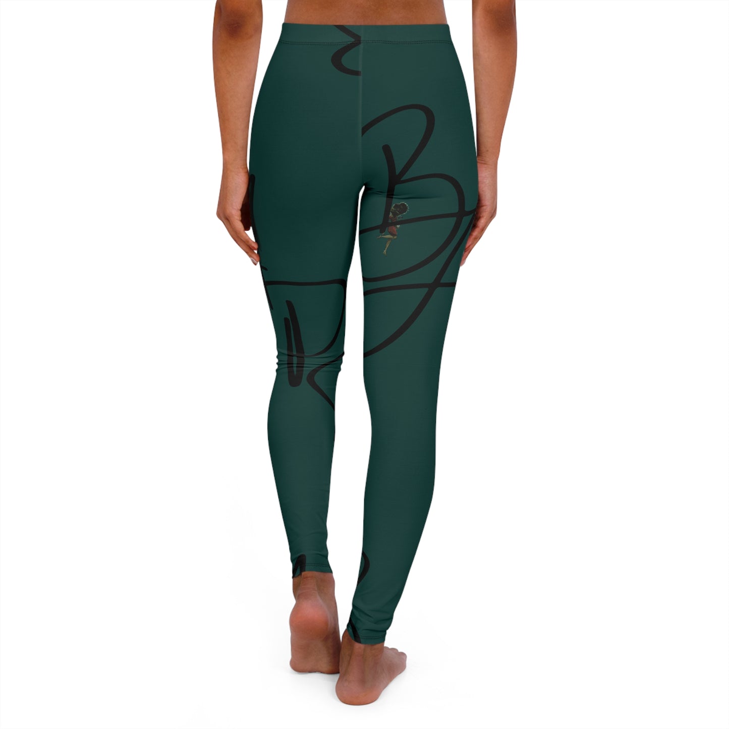B.a.p.s-Diva green High-Waist Women’s Leggings — Everyday Activewear Yoga Pants