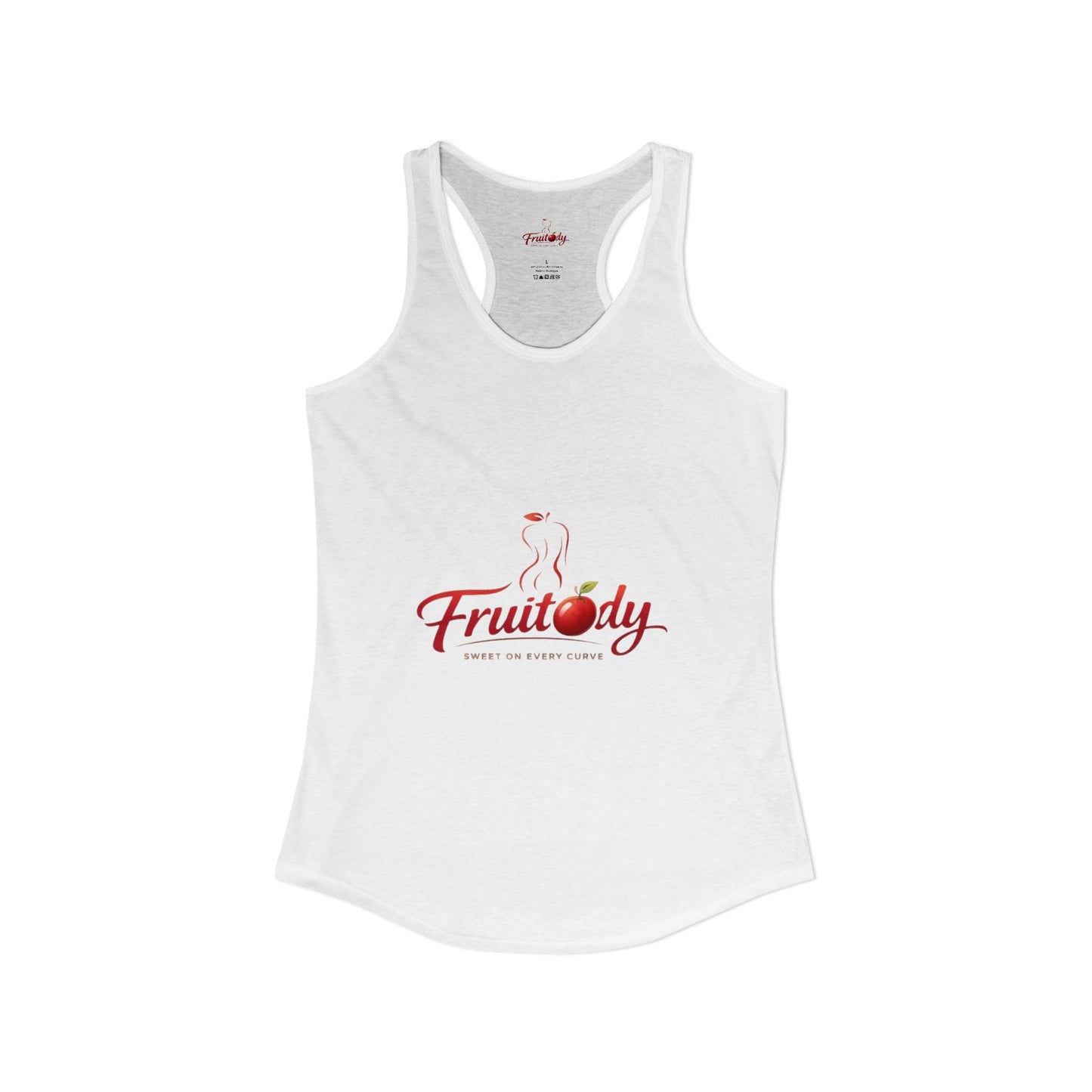 Black Women's Fruitody apple Racerback Tank