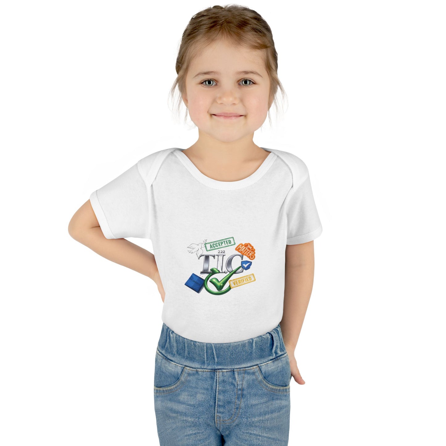 Infant Bodysuit — "I Accepted the TIC" Baby Onesie (Doctor/Nurse Medical Checkmark Design)