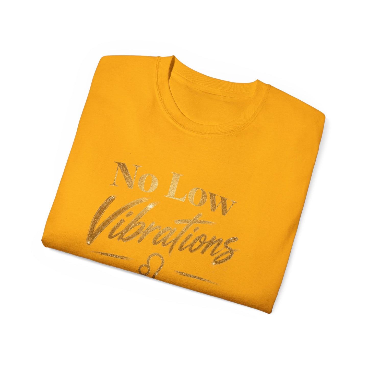 No Low Vibrations Tee — Leo Zodiac Horoscope Graphic Shirt