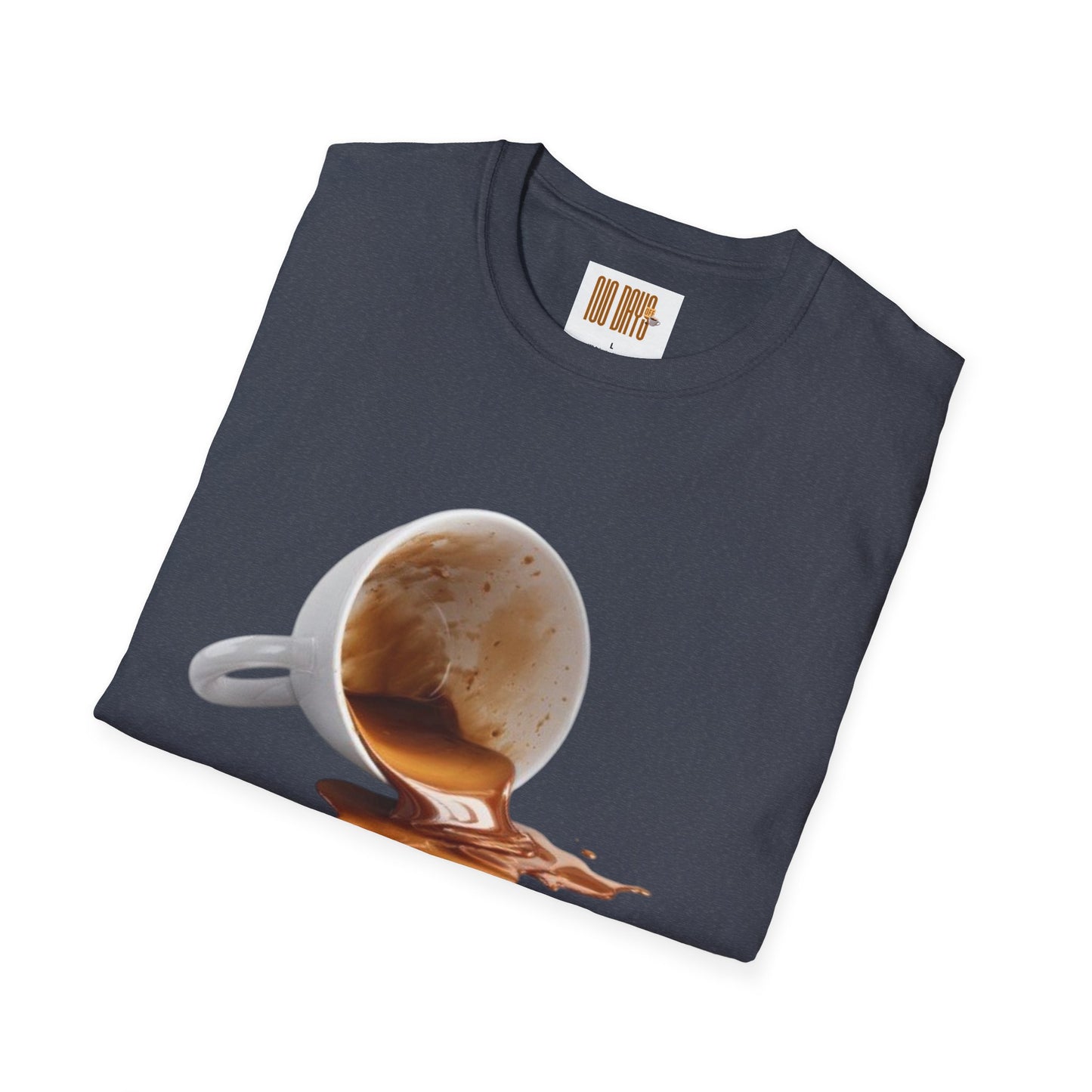 Coffee T-Shirt — “No Days off coffee” Retro Coffee Cup Design