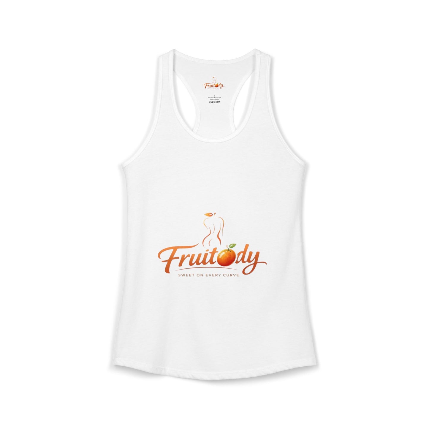 Black Women's Fruitody orange Racerback Tank