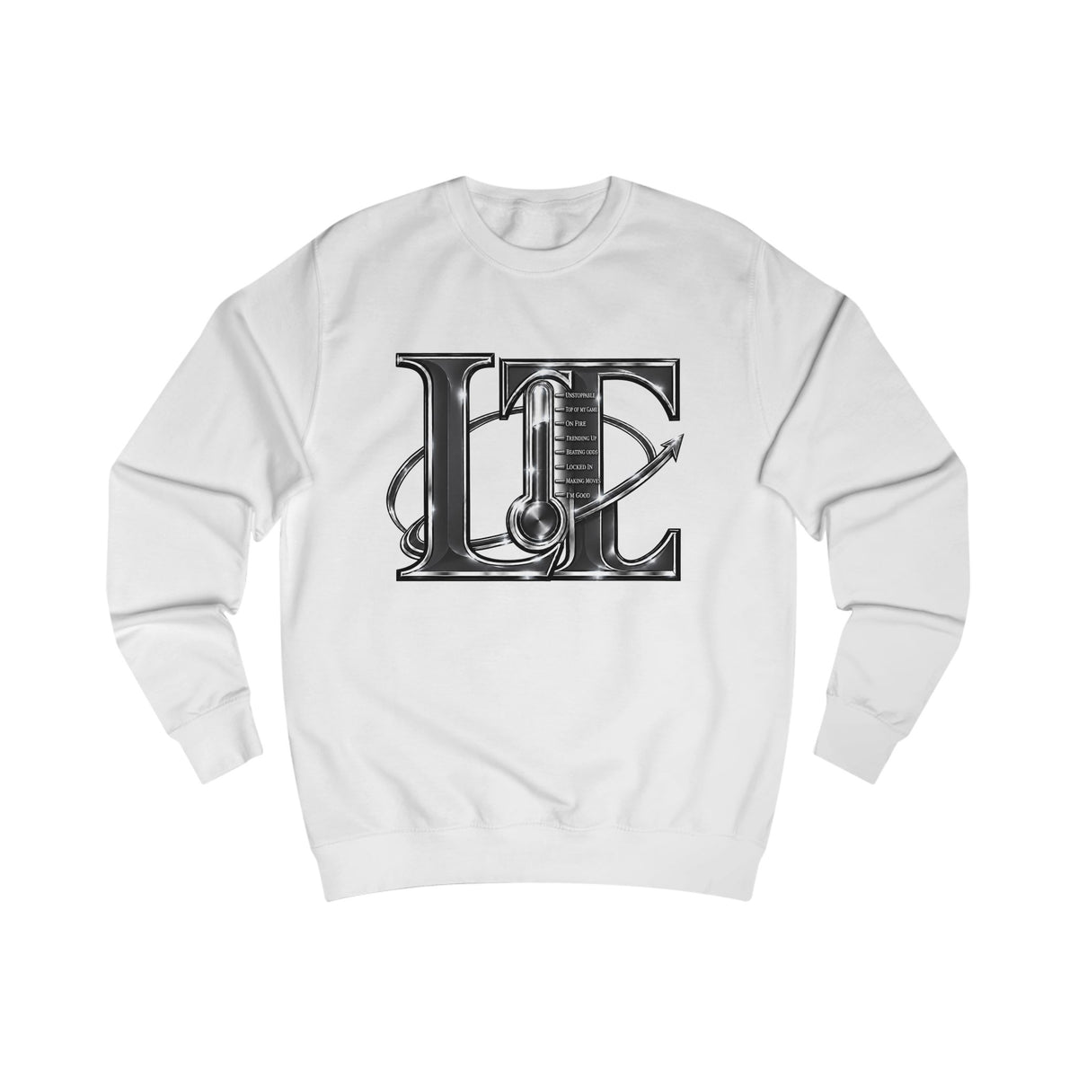 LT Black Sweatshirt — Vintage Metallic Lettering (Lewis and Friends)