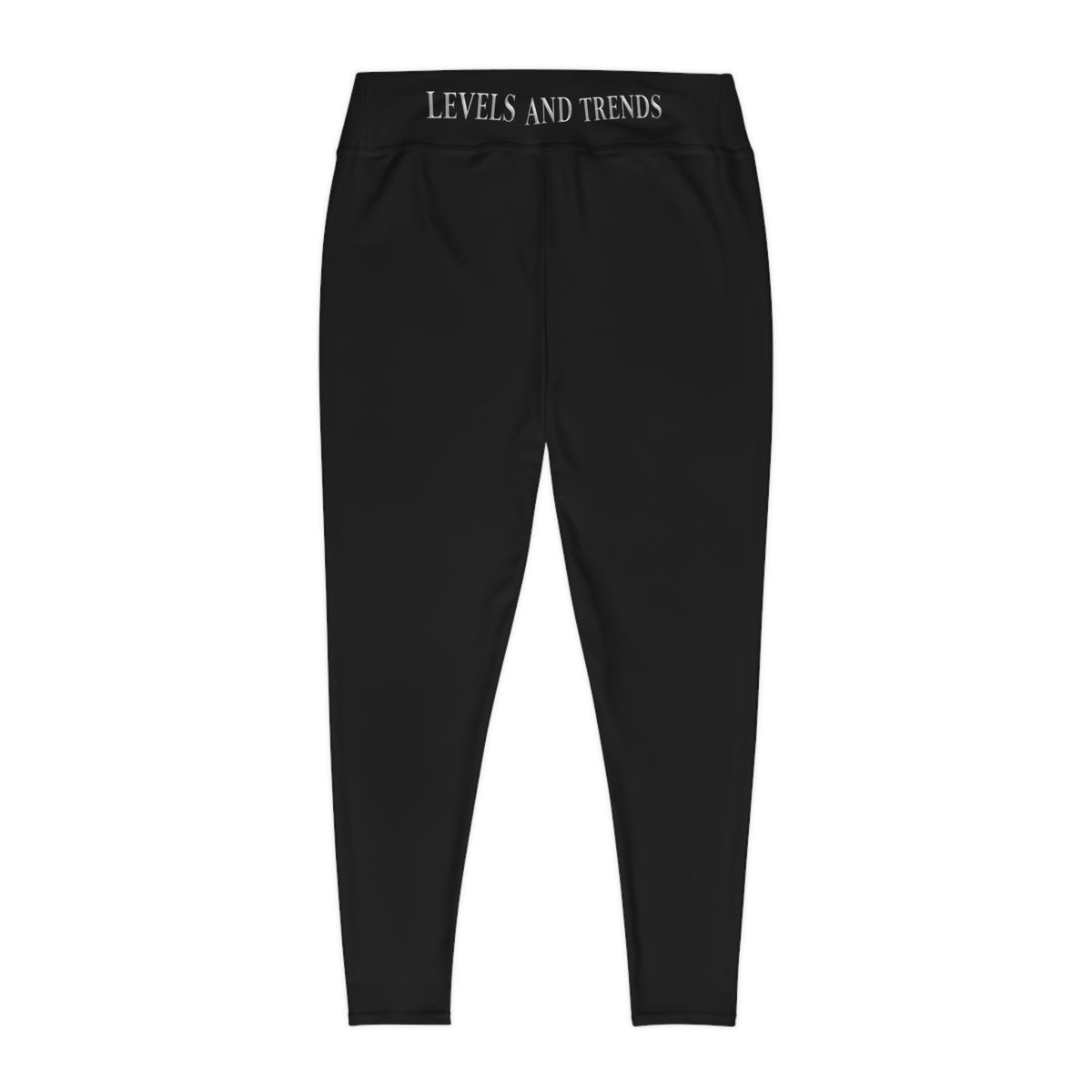 Plus Size Leggings —black  'Levels and Trends' All-Over Print