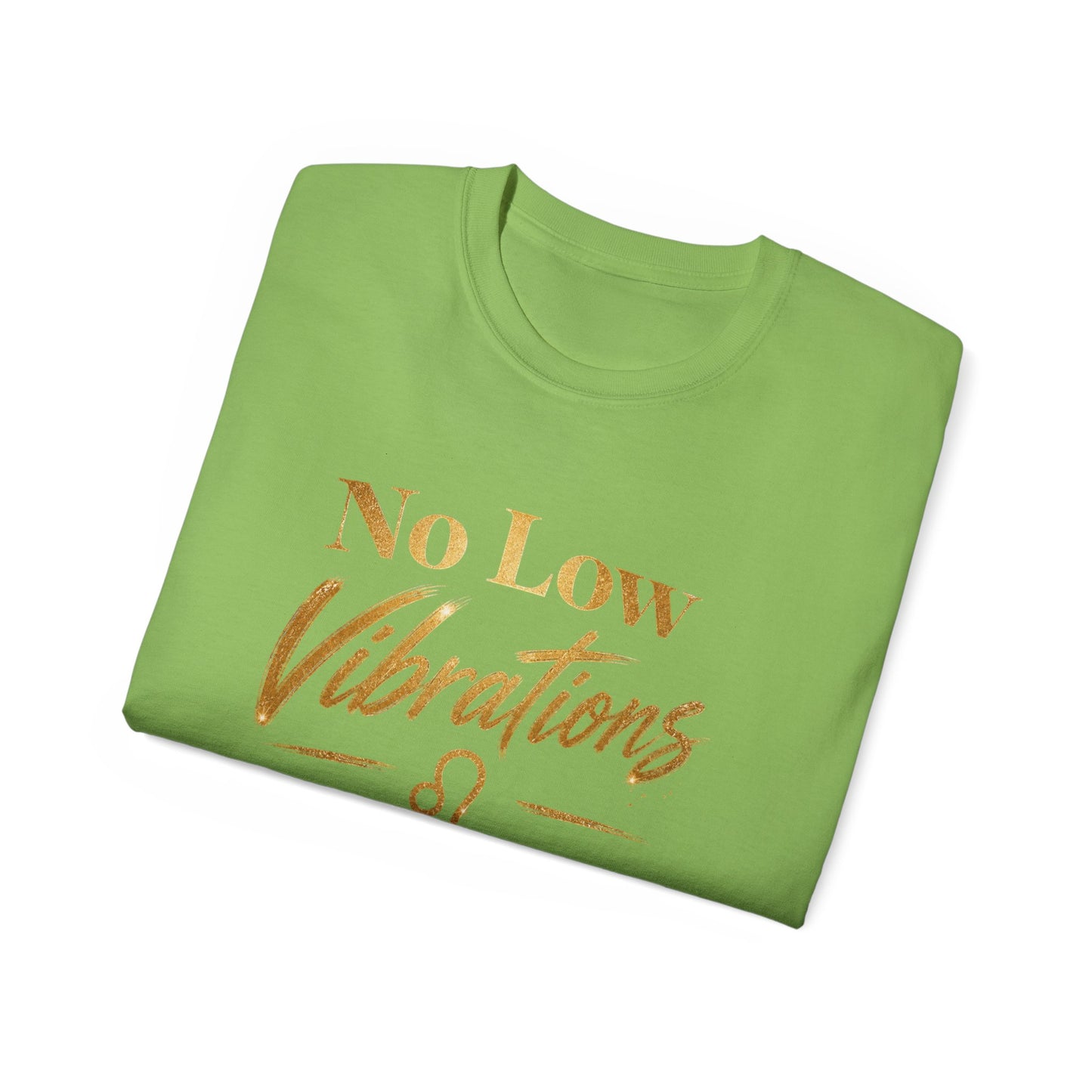 No Low Vibrations Tee — Leo Zodiac Horoscope Graphic Shirt