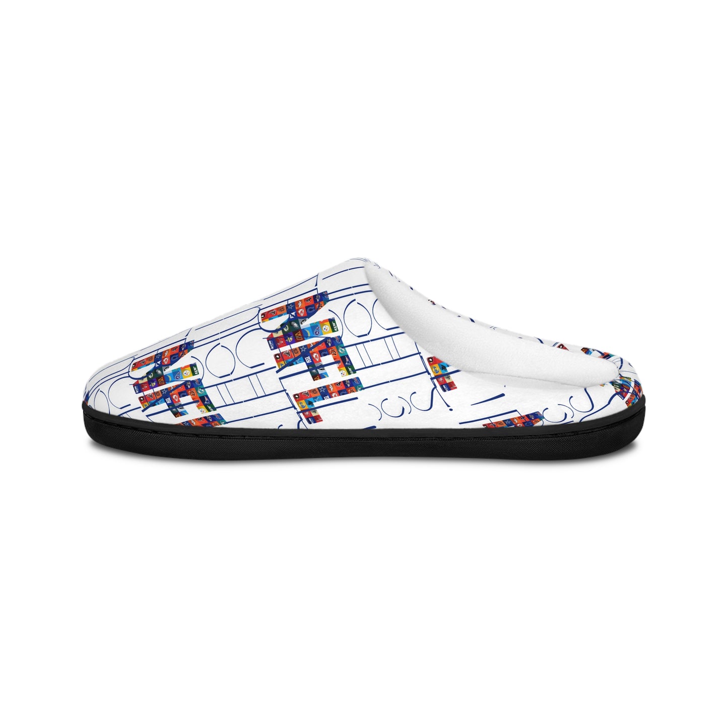 Cozy Retro Indoor Slippers – Fun Design for Relaxing Days, Gift for Men, Housewarming, Holiday Comfort, Stylish Lounging