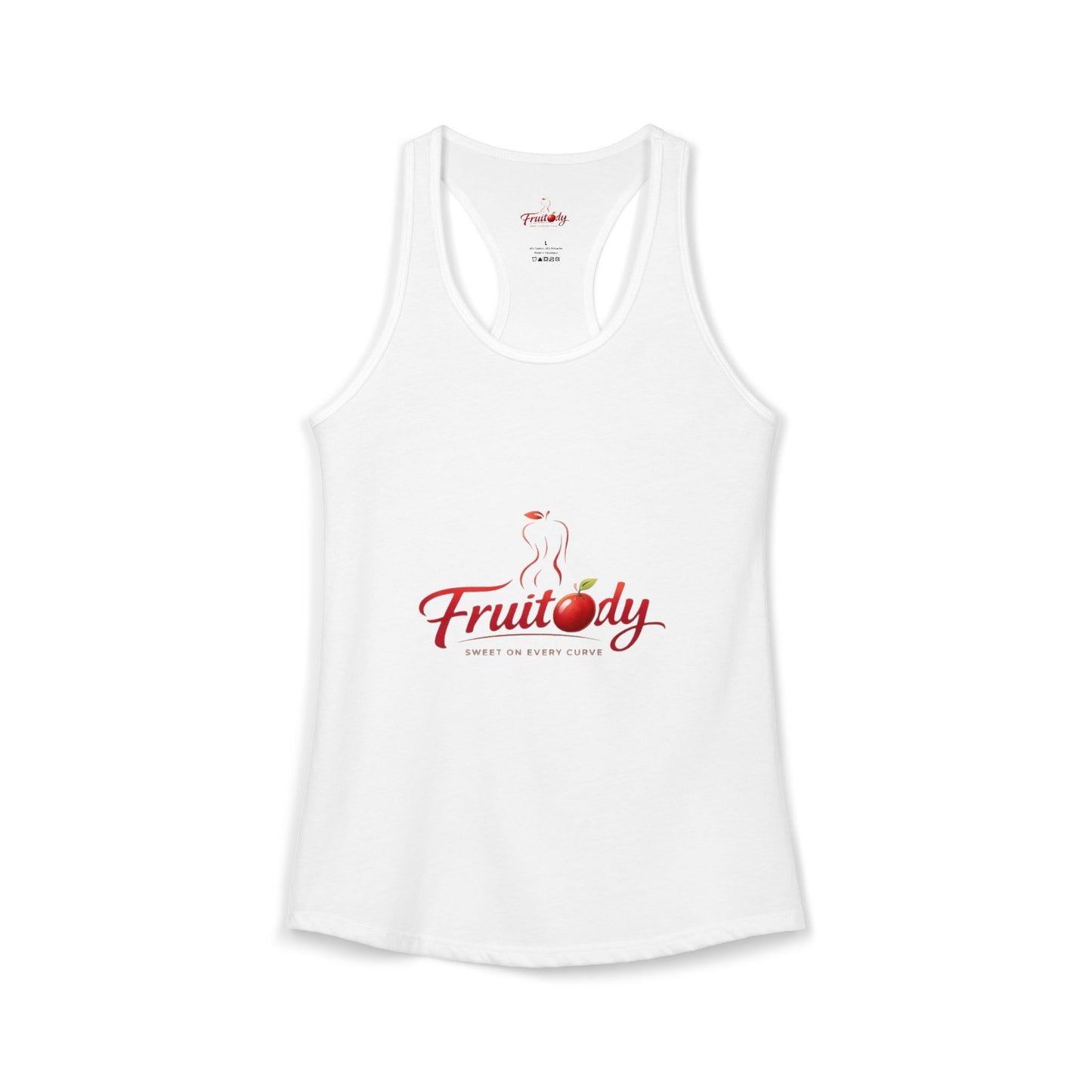 Black Women's Fruitody apple Racerback Tank