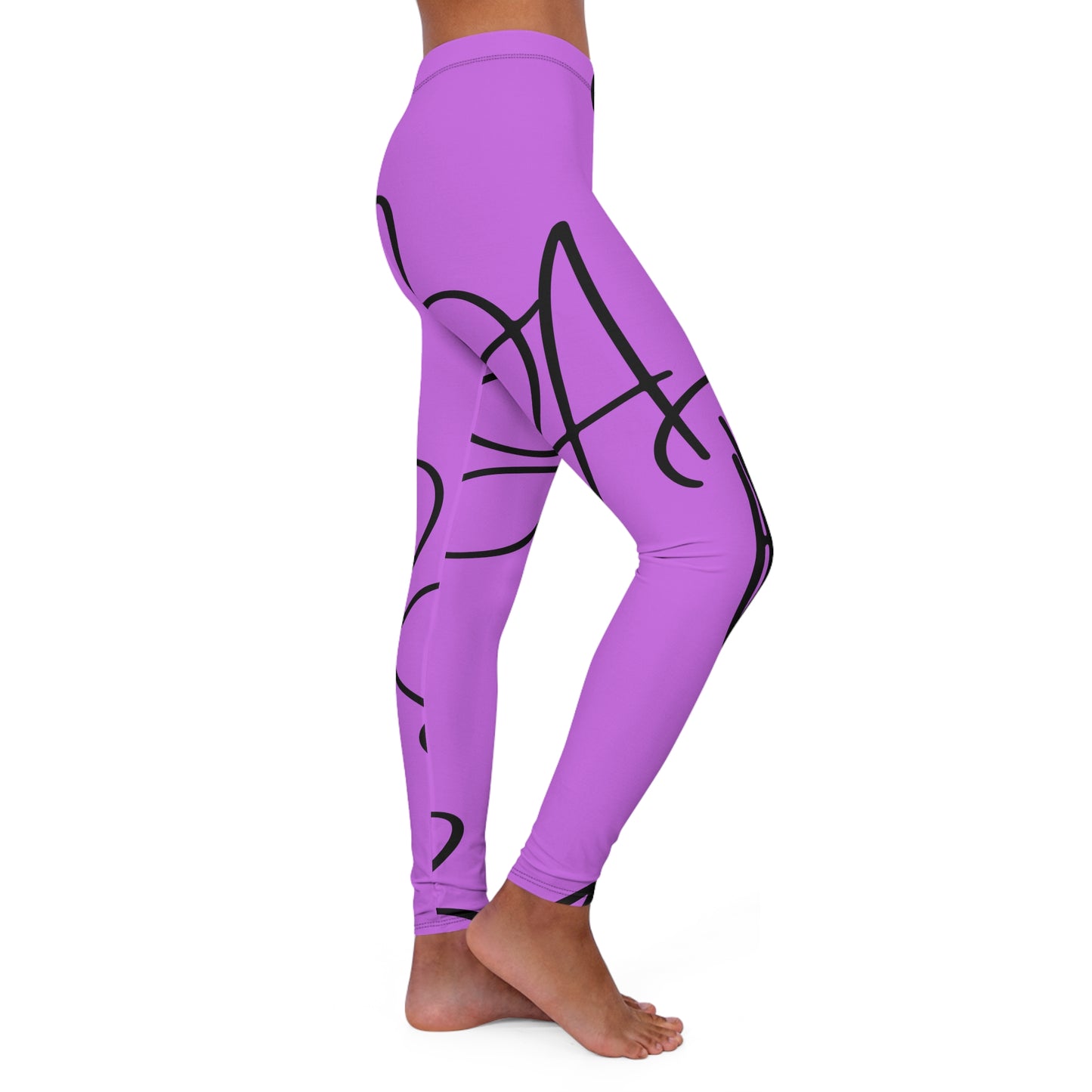 B.a.p.s-Diva Purple High-Waist Women’s Leggings — Everyday Activewear Yoga Pants
