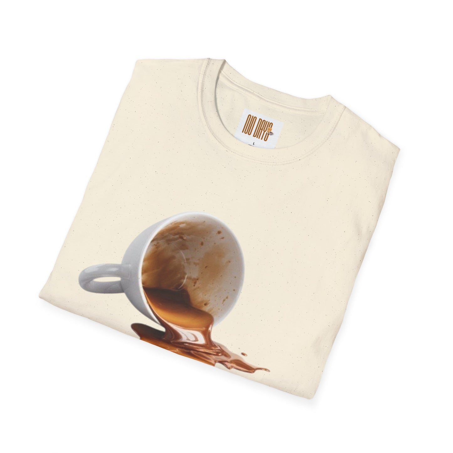 Coffee T-Shirt — “No Days off coffee” Retro Coffee Cup Design