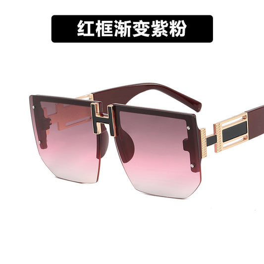 Polygonal Letter H Sunglasses - Modern Retro Style
