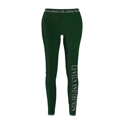 Dark green Levels and Trends Leggings — All-Over Printed Casual Women's Leggings