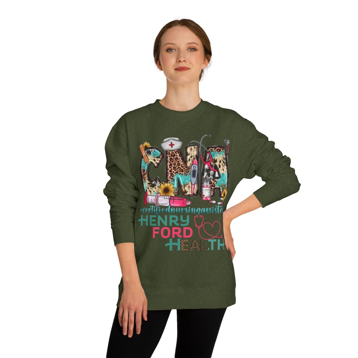 Henry Ford Health cna Crew Neck Sweatshirt, Comfortable Sweater, Gift for Healthcare Workers, Casual Wear, Inspirational Apparel, [...]
