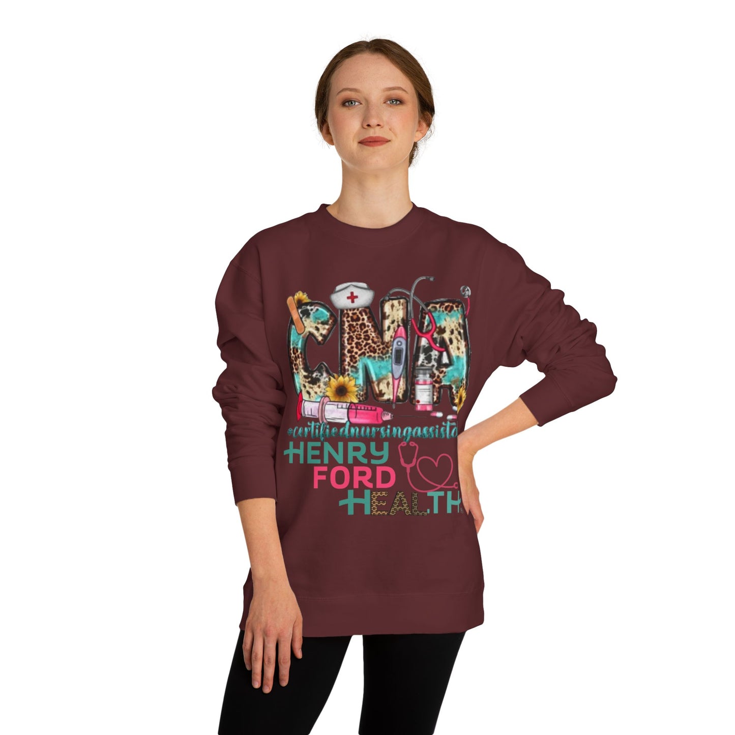 Henry Ford Health cna Crew Neck Sweatshirt, Comfortable Sweater, Gift for Healthcare Workers, Casual Wear, Inspirational Apparel, [...]