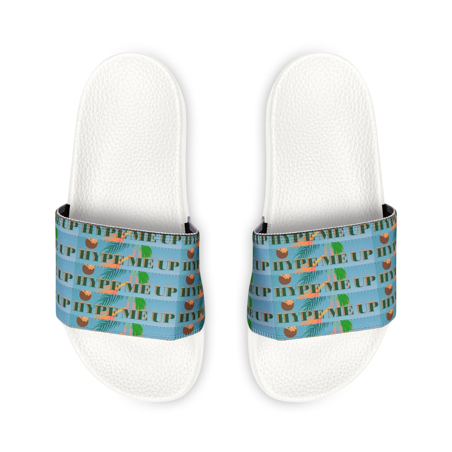 Slide Sandals — Hype Me Up' Adjustable Strap Pool Slides
