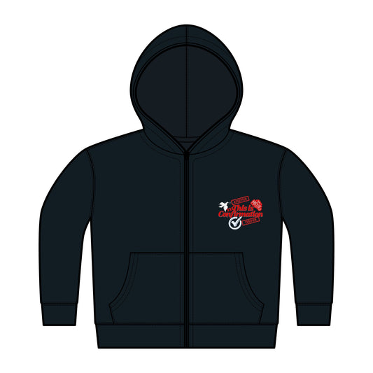 Toddler Hoodie —this is confirmation-Graphic Full-Zip Fleece